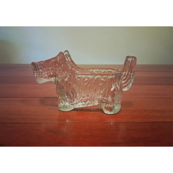 Scottie Dog Creamer Syrup Pitcher Vintage 1930s LE Smith Glass Scottish Terrier - Picture 1 of 6